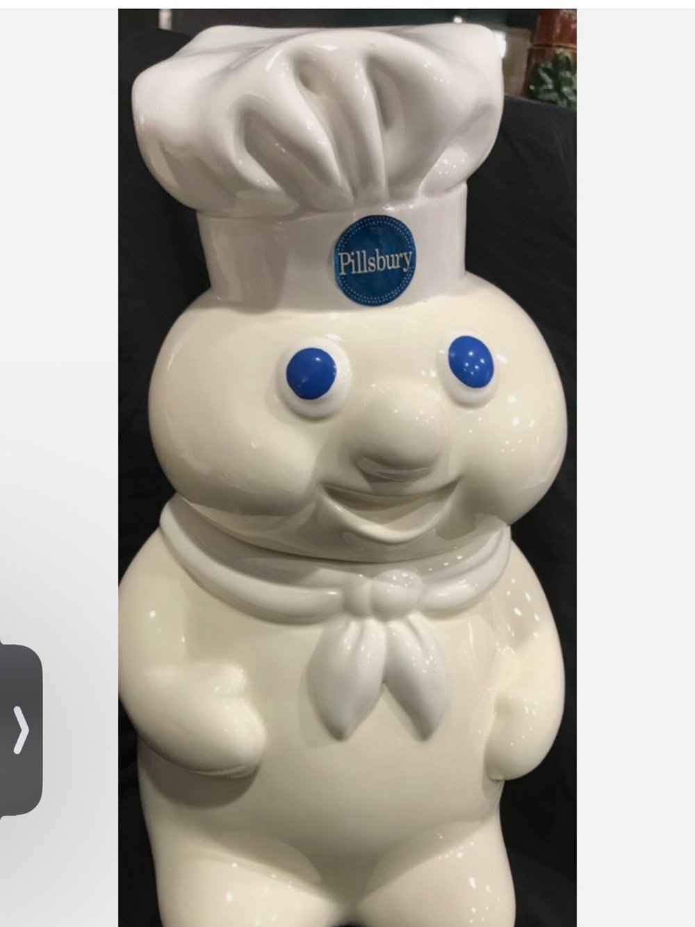 Vintage 1988 Pillsbury Doughboy Cookie Jar Pillsbury Company 12” Ceramic